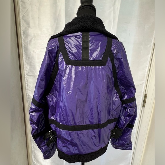 FP MOVEMENT Purple & Black Vagabond Bomber Jacket NEW W/O TAGS Prima Loft SZ XS - Picture 3 of 9